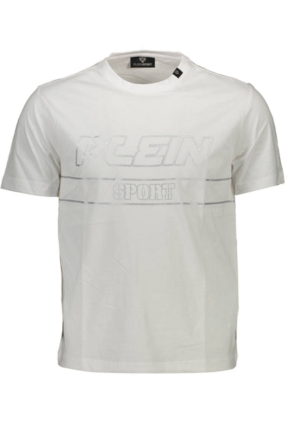 PLEIN SPORT T-SHIRT MANICHE CORTE UOMO BIANCO