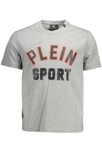 PLEIN SPORT T-SHIRT MANICHE CORTE UOMO GRIGIO