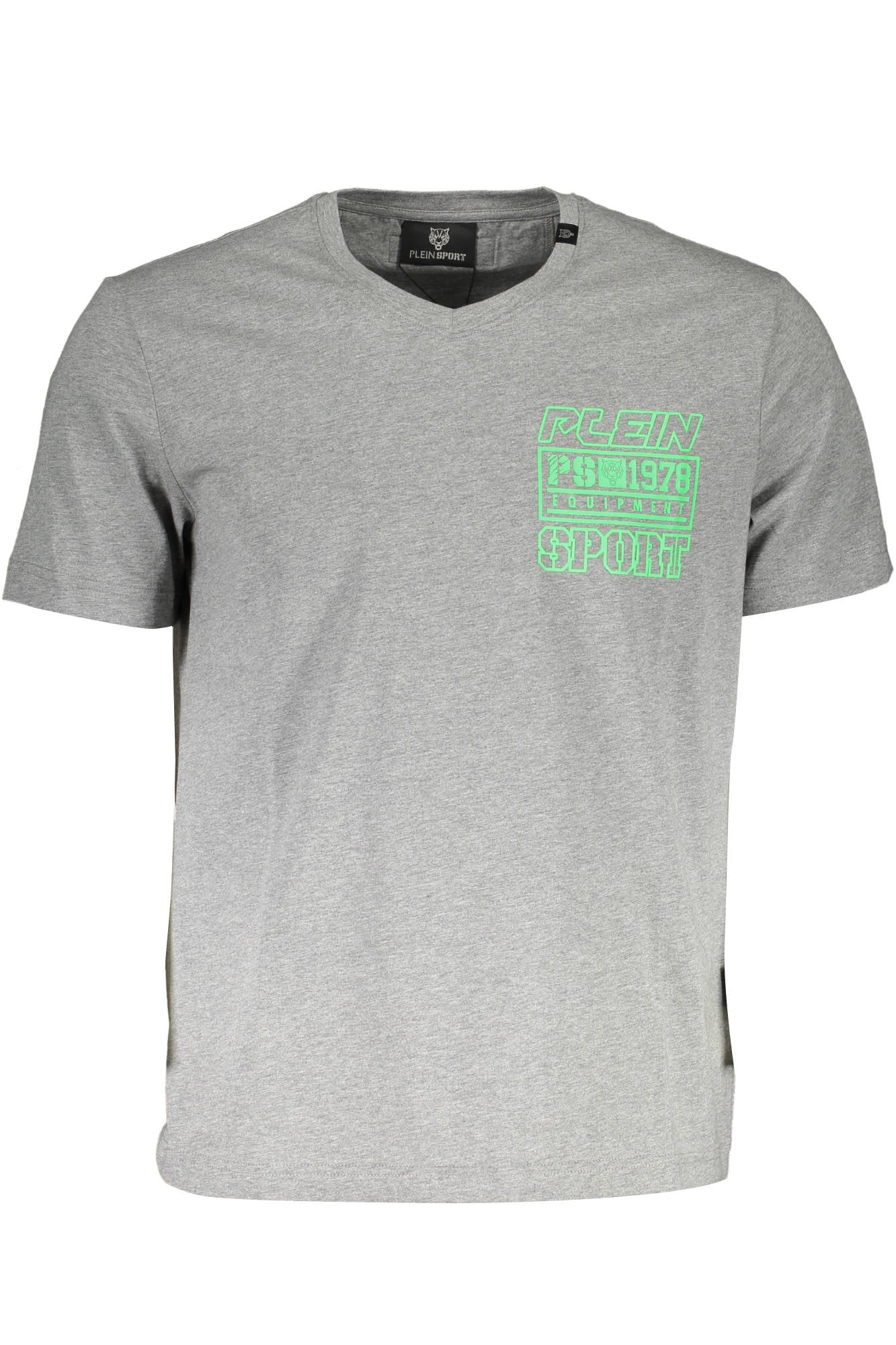 PLEIN SPORT T-SHIRT MANICHE CORTE UOMO GRIGIO