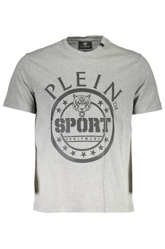 PLEIN SPORT T-SHIRT MANICHE CORTE UOMO GRIGIO