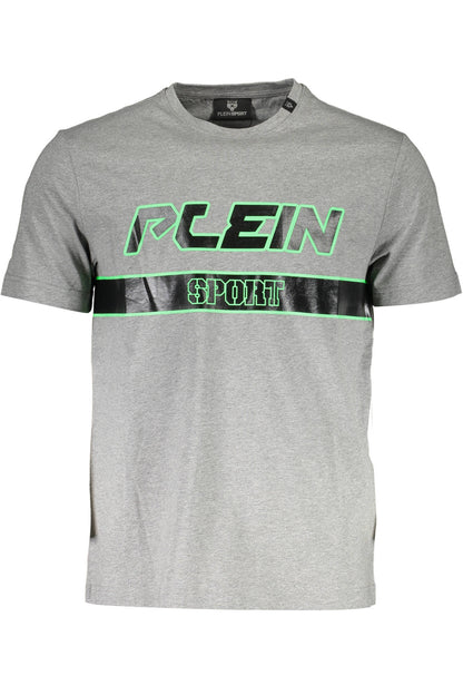 PLEIN SPORT T-SHIRT MANICHE CORTE UOMO GRIGIO