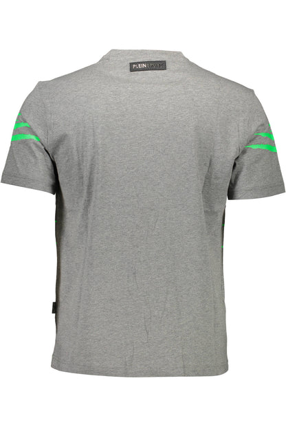 PLEIN SPORT T-SHIRT MANICHE CORTE UOMO GRIGIO