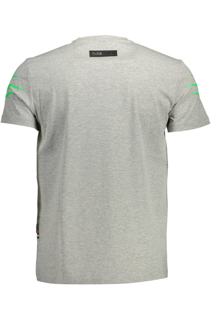 Plein Sport T-Shirt Maniche Corte Uomo Grigio""