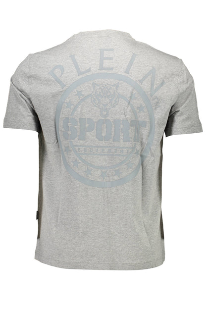 PLEIN SPORT T-SHIRT MANICHE CORTE UOMO GRIGIO