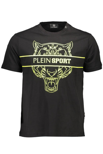 PLEIN SPORT T-SHIRT MANICHE CORTE UOMO NERO