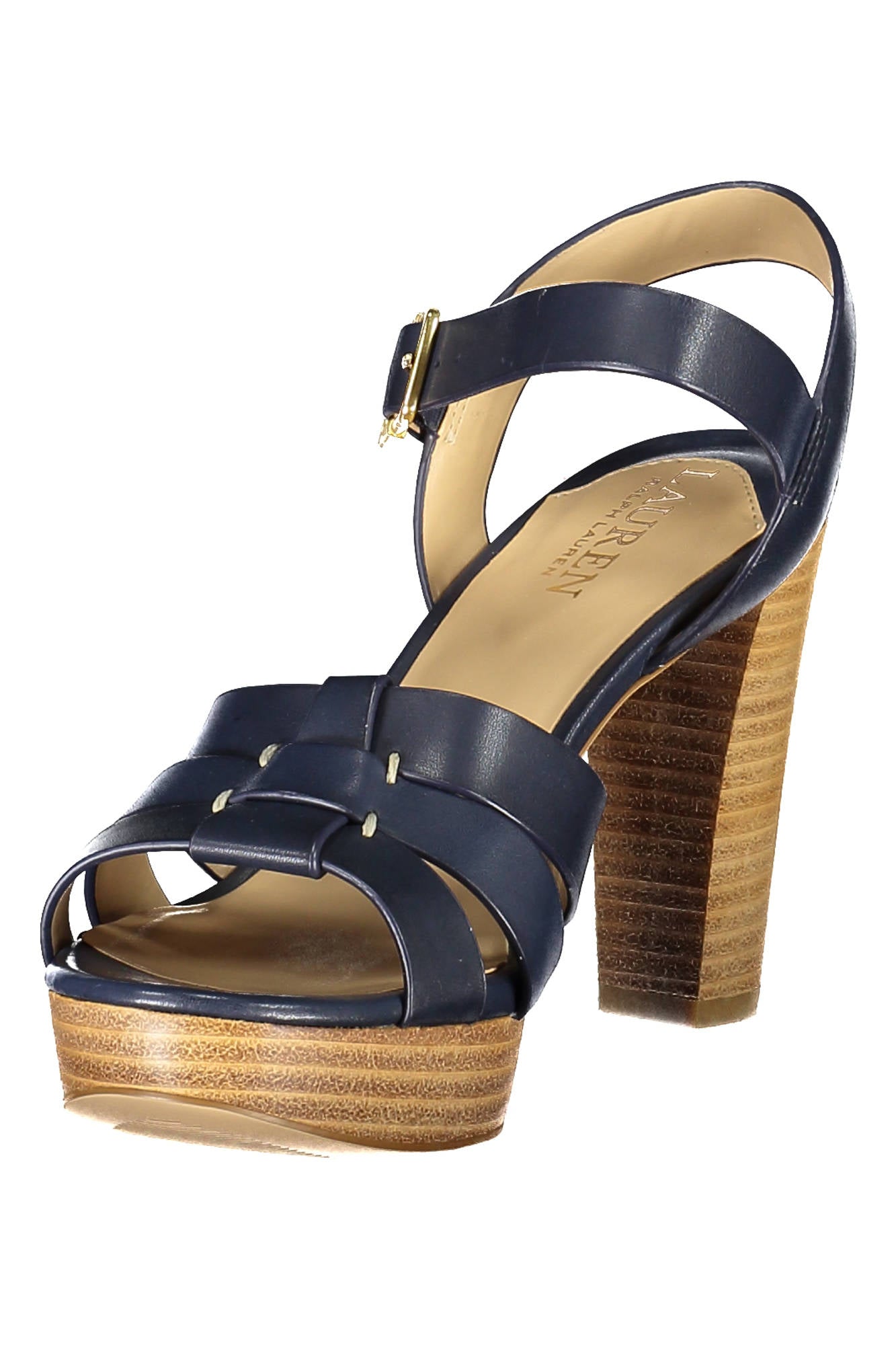 RALPH LAUREN CALZATURA SANDALO DONNA BLU""