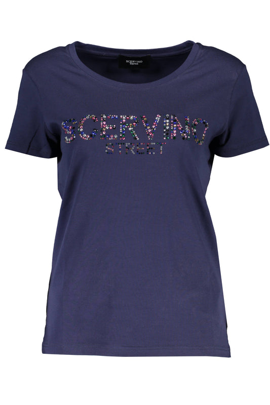 SCERVINO STREET T-SHIRT MANICHE CORTE DONNA BLU""