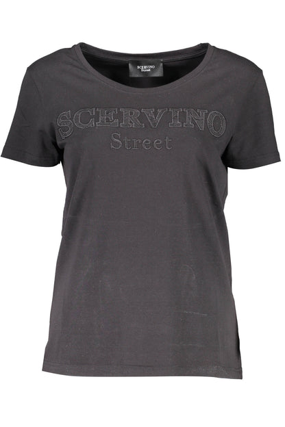 SCERVINO STREET T-SHIRT MANICHE CORTE DONNA NERO""