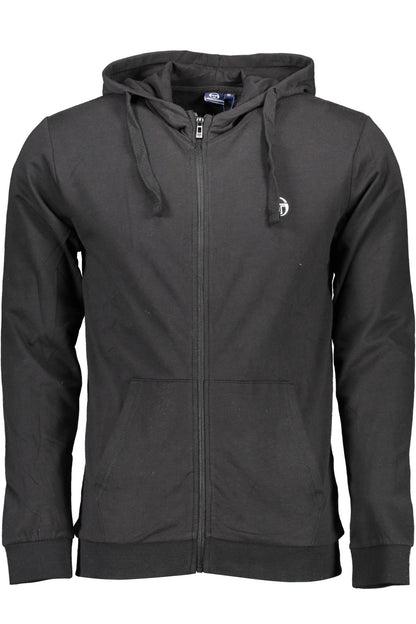 SERGIO TACCHINI FELPA CON ZIP UOMO NERO""