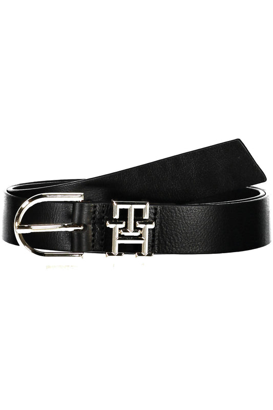 TOMMY HILFIGER CINTURA IN PELLE DONNA NERO