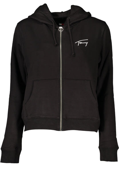 TOMMY HILFIGER FELPA CON ZIP DONNA NERO""