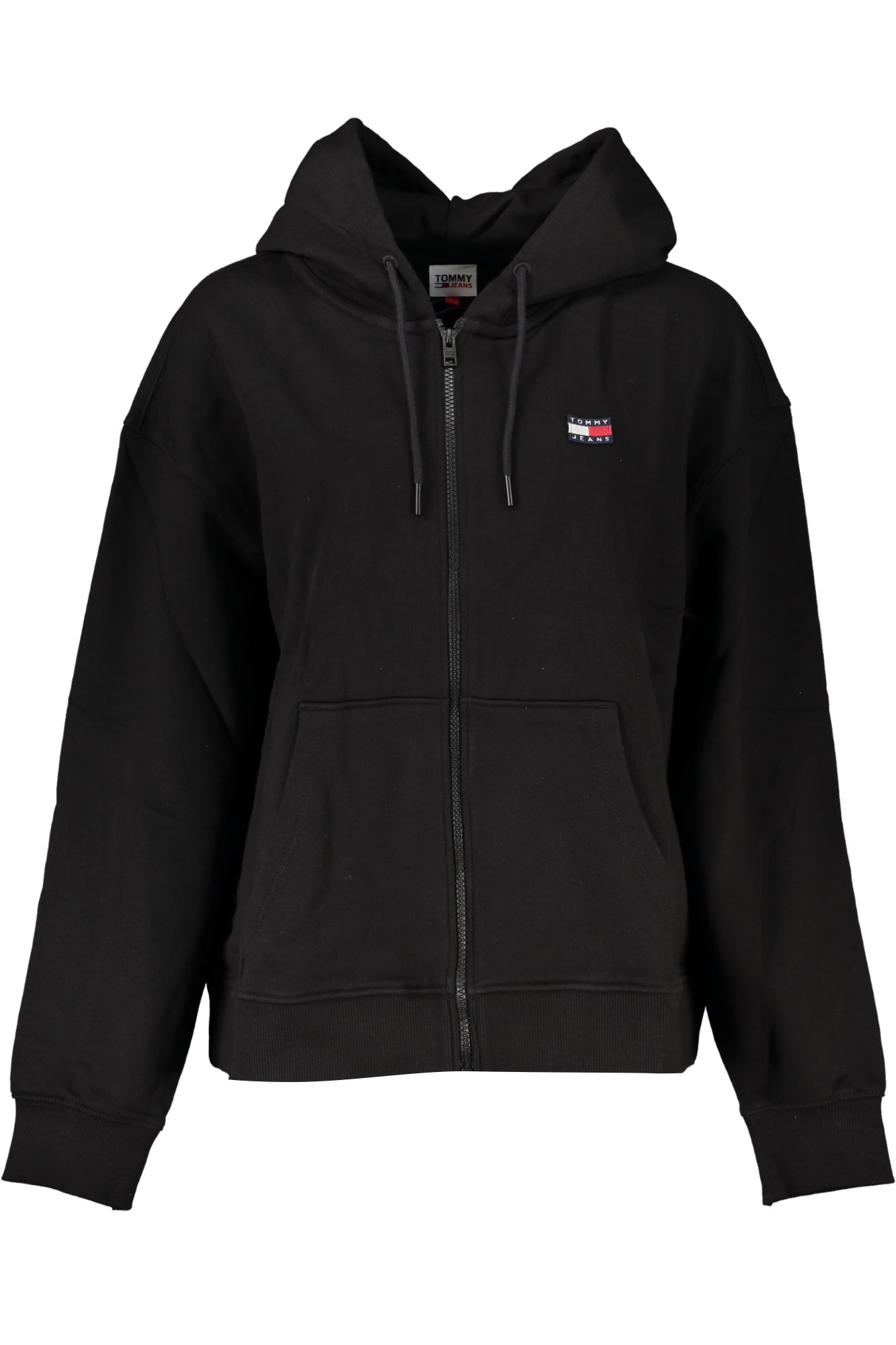 TOMMY HILFIGER FELPA CON ZIP DONNA NERO