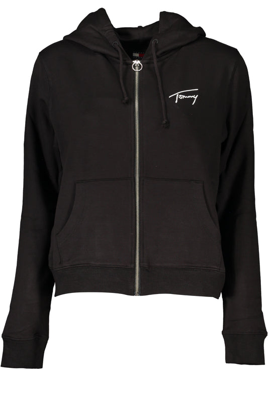 Tommy Hilfiger Felpa Con Zip Donna Nero""