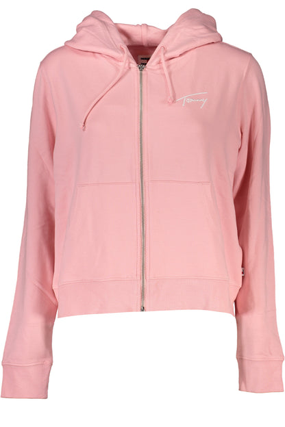 TOMMY HILFIGER FELPA CON ZIP DONNA ROSA""