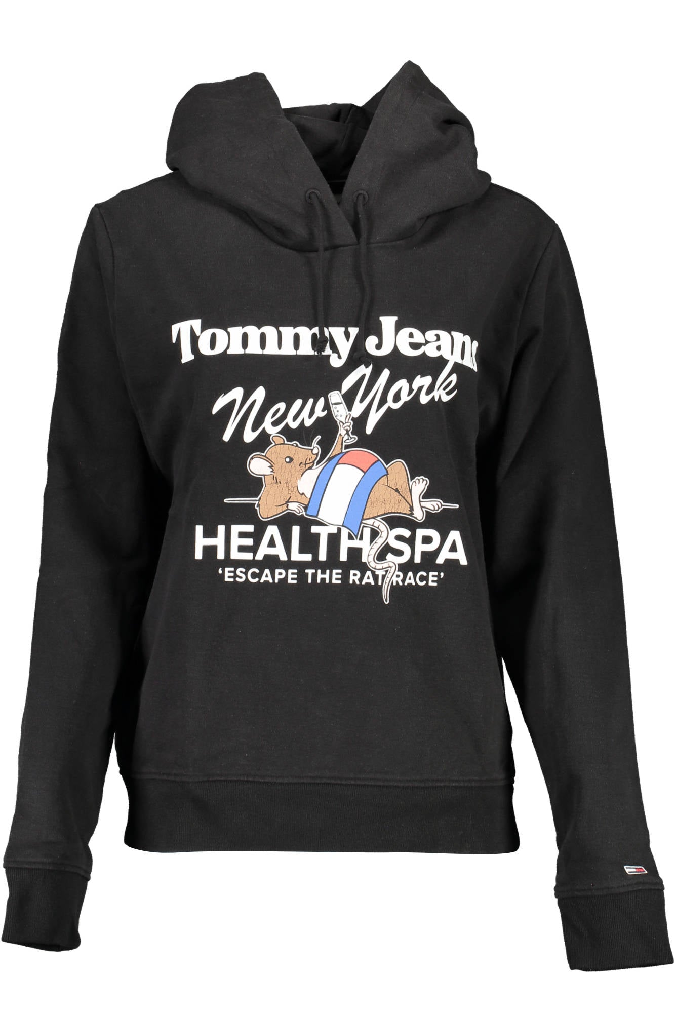 TOMMY HILFIGER FELPA SENZA ZIP DONNA NERO