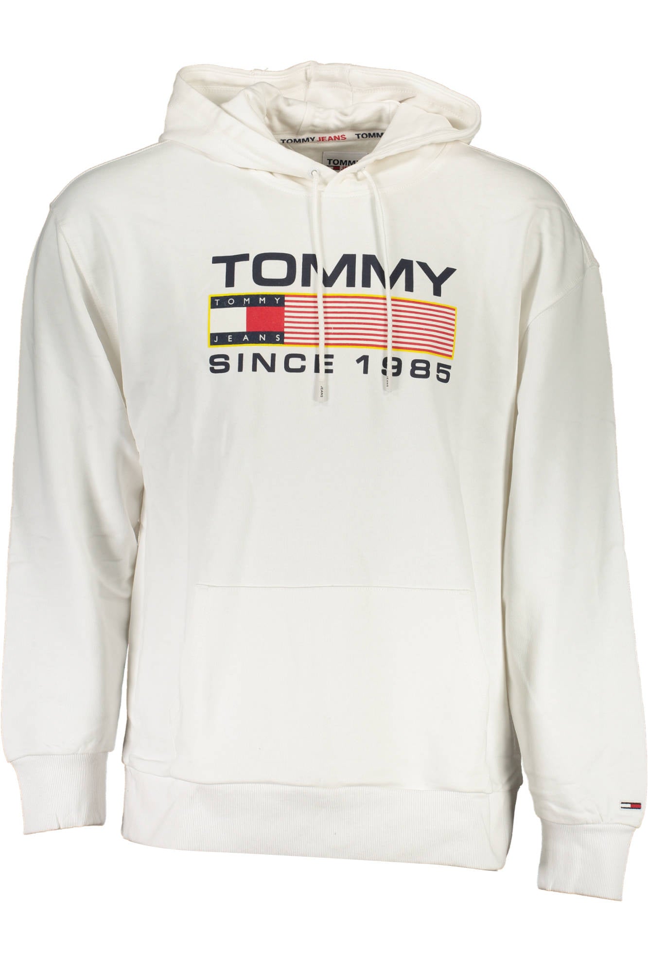 TOMMY HILFIGER FELPA SENZA ZIP UOMO BIANCO