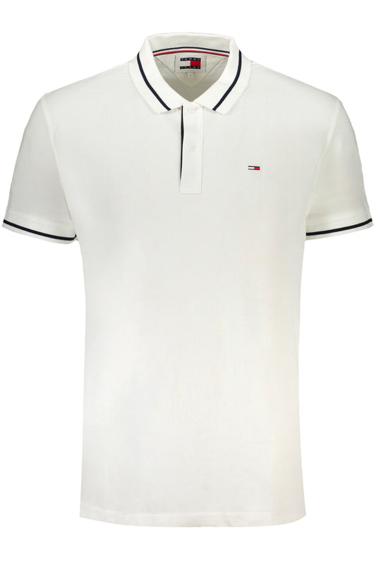 TOMMY HILFIGER POLO MANICHE CORTE UOMO BIANCO