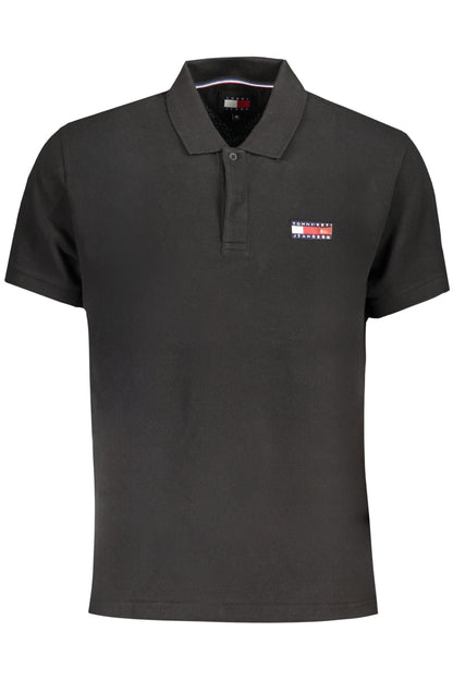 TOMMY HILFIGER POLO MANICHE CORTE UOMO NERO