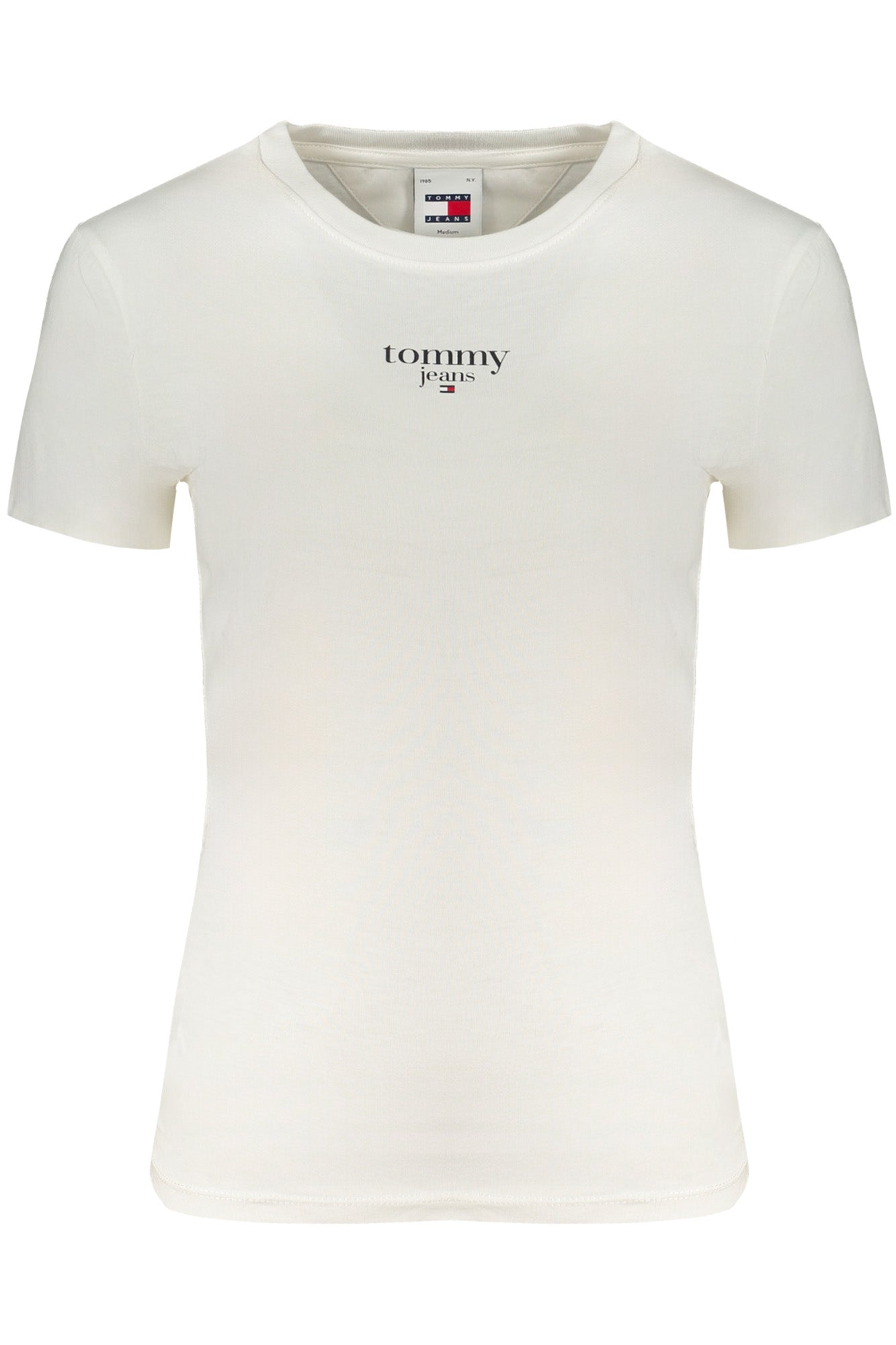 TOMMY HILFIGER T-SHIRT MANICHE CORTE DONNA BIANCO""