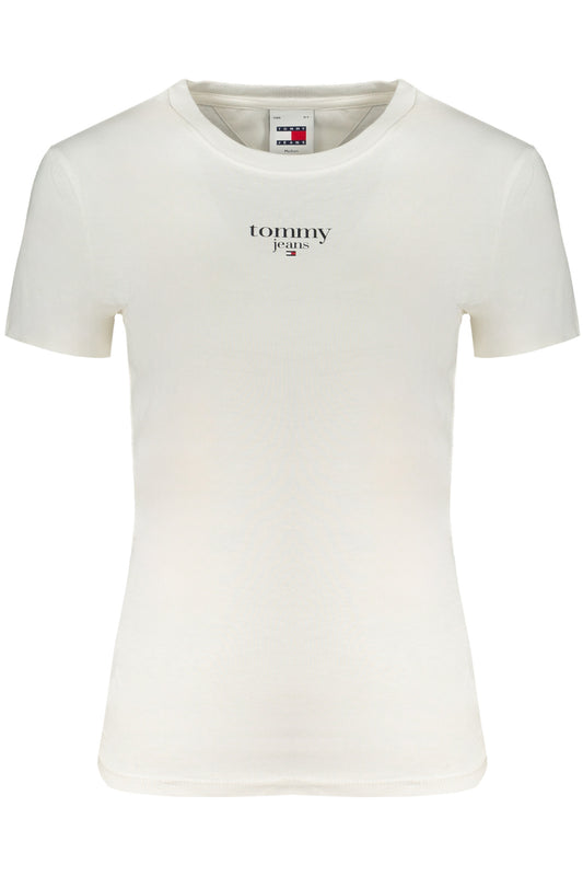 TOMMY HILFIGER T-SHIRT MANICHE CORTE DONNA BIANCO""