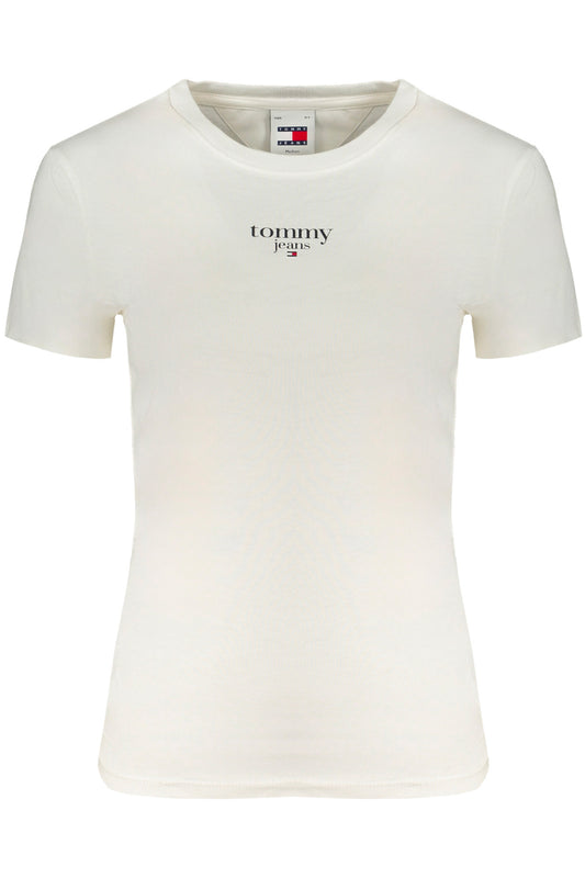 TOMMY HILFIGER T-SHIRT MANICHE CORTE DONNA BIANCO""