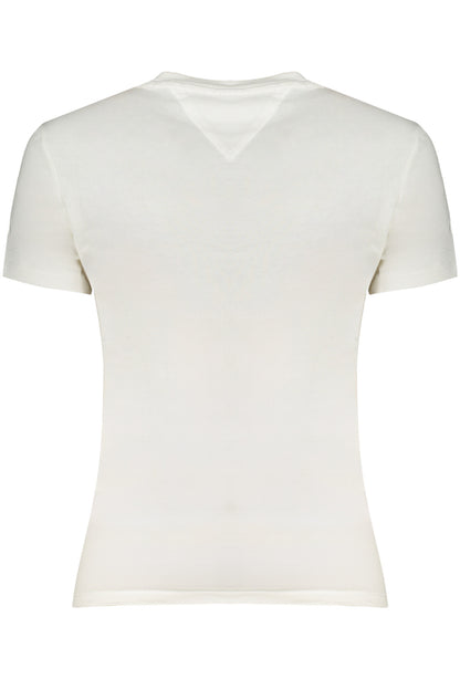 TOMMY HILFIGER T-SHIRT MANICHE CORTE DONNA BIANCO""