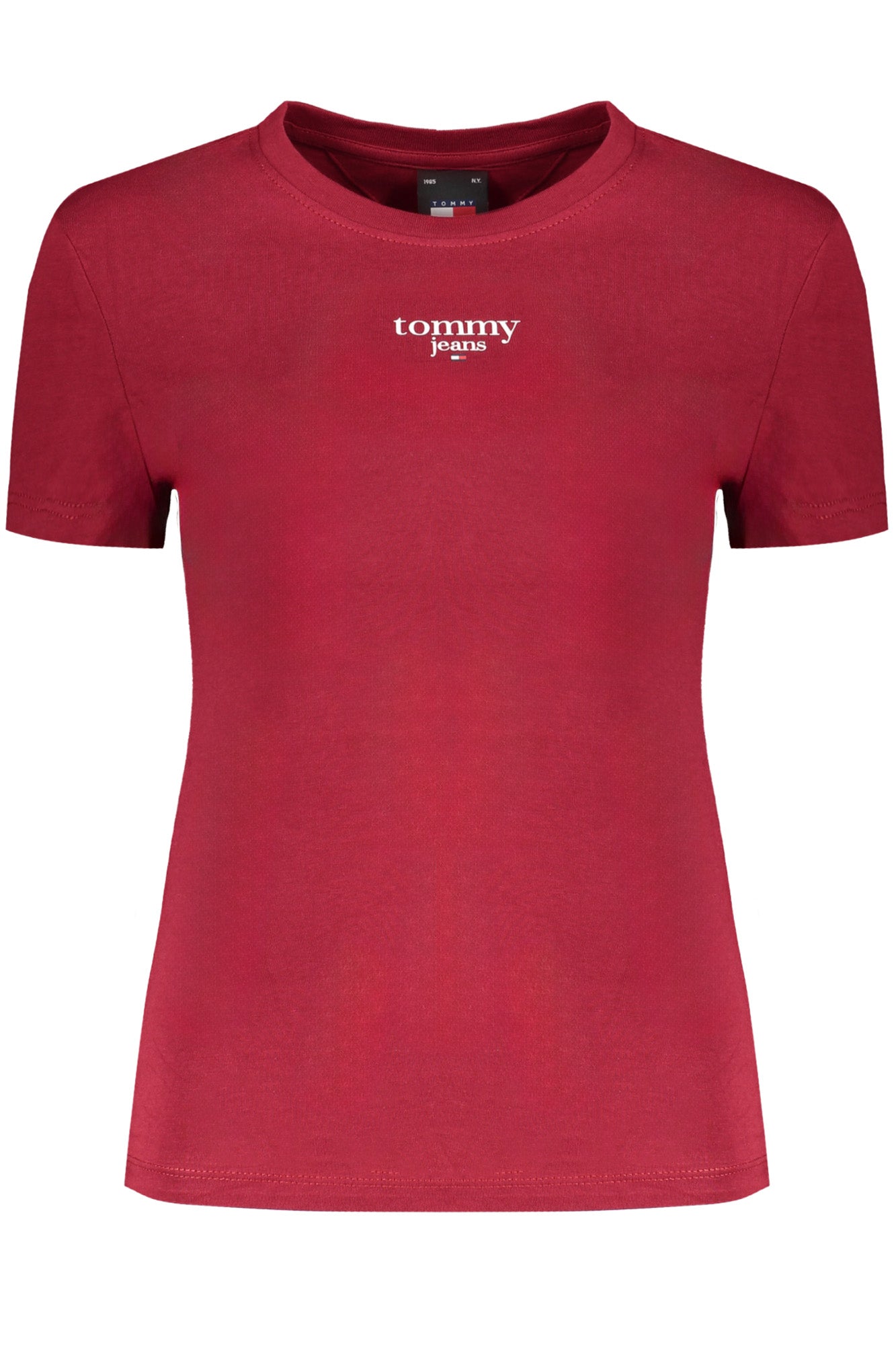 TOMMY HILFIGER T-SHIRT MANICHE CORTE DONNA ROSSO""