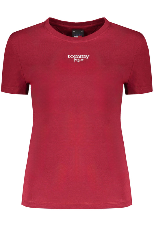 Tommy Hilfiger T-Shirt Maniche Corte Donna Rosso""