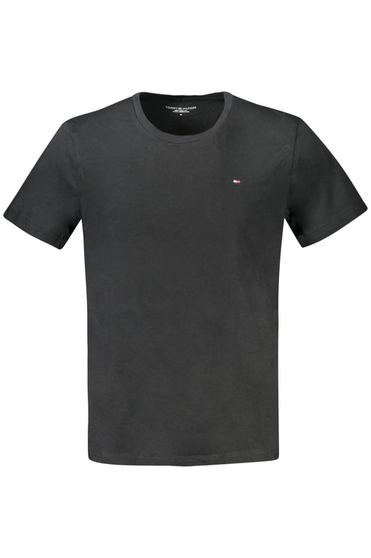 TOMMY HILFIGER T-SHIRT MANICHE CORTE UOMO NERO""