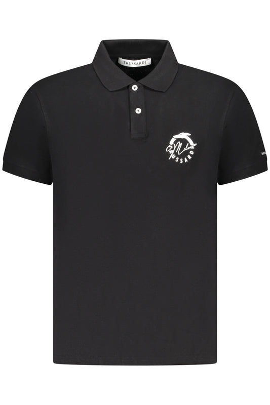 TRUSSARDI POLO MANICHE CORTE UOMO NERO