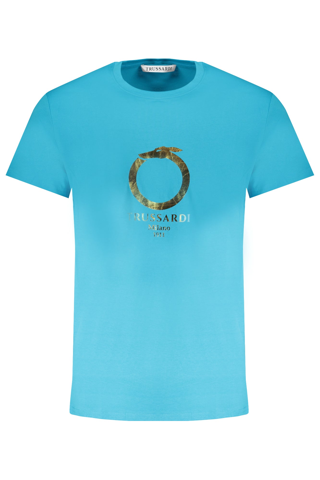 TRUSSARDI T-SHIRT MANICHE CORTE UOMO AZZURRO