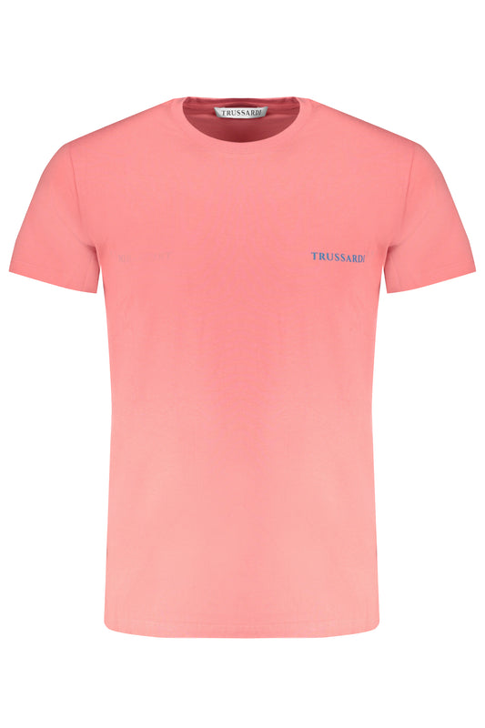 TRUSSARDI T-SHIRT MANICHE CORTE UOMO ROSA