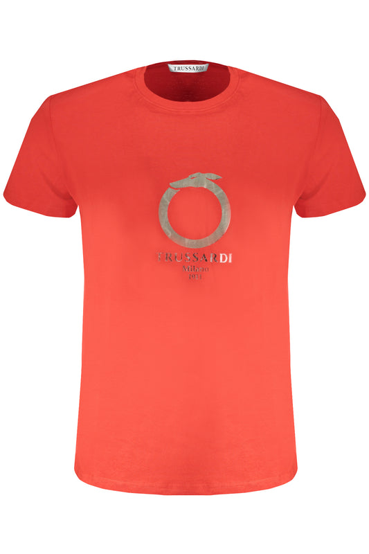 TRUSSARDI T-SHIRT MANICHE CORTE UOMO ROSSO