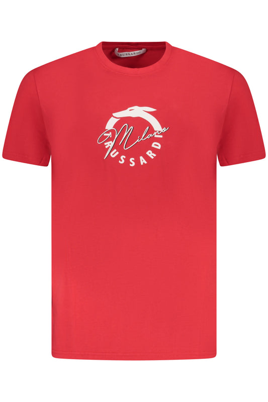 TRUSSARDI T-SHIRT MANICHE CORTE UOMO ROSSO