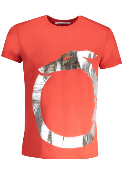 TRUSSARDI T-SHIRT MANICHE CORTE UOMO ROSSO