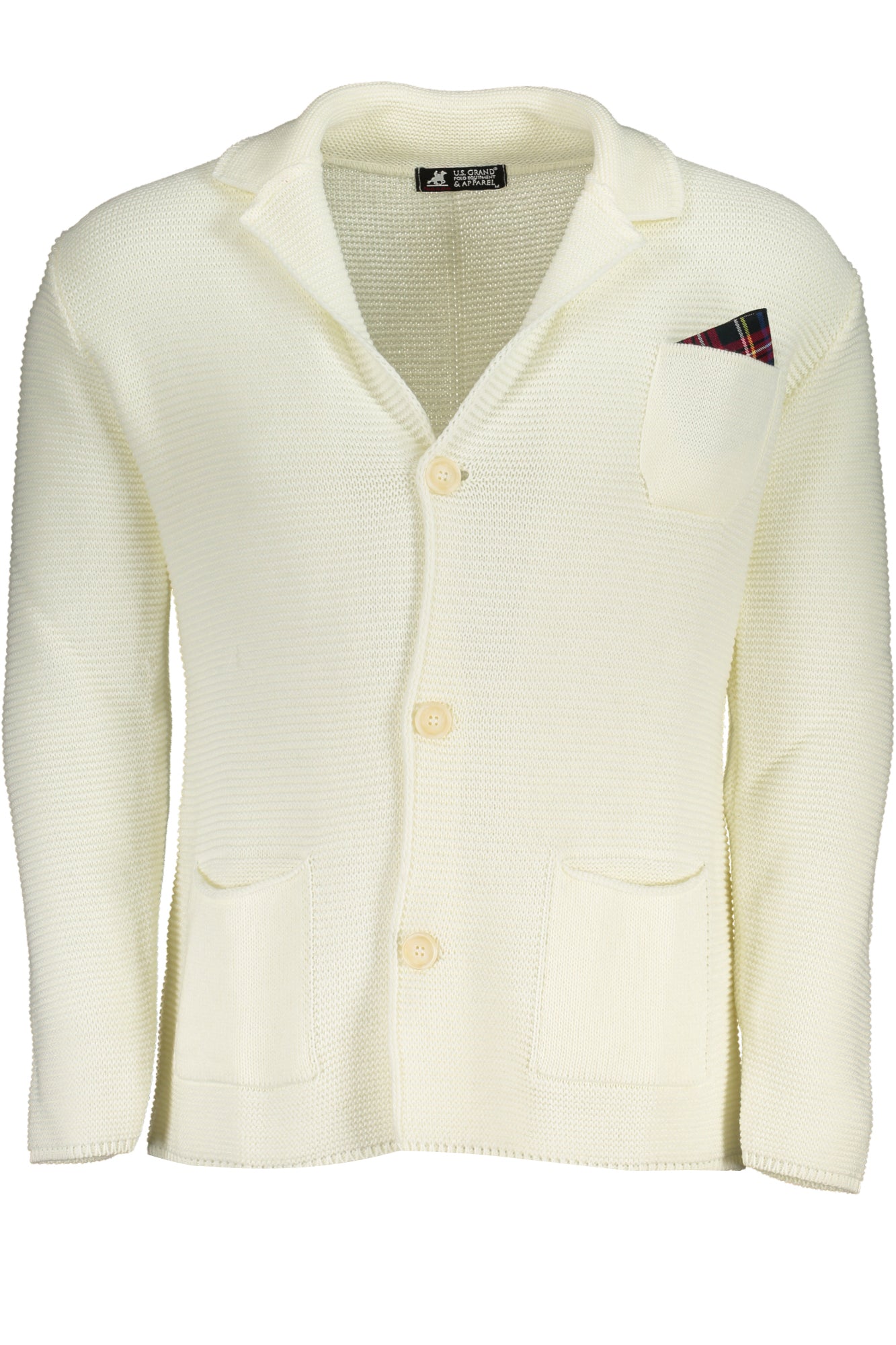 U.S. GRAND POLO CARDIGAN UOMO BIANCO""