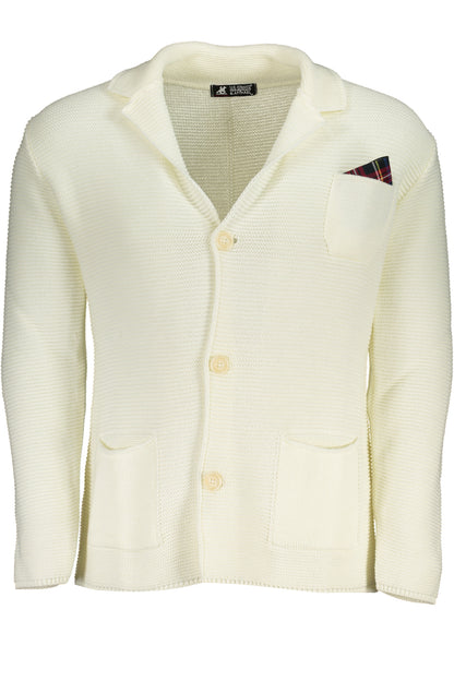 U.S. GRAND POLO CARDIGAN UOMO BIANCO""