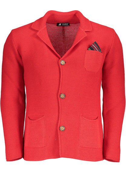 U.S. GRAND POLO CARDIGAN UOMO ROSSO""