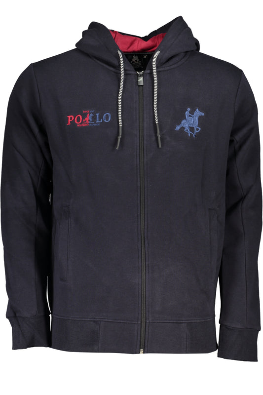 U.S. Grand Polo Felpa Con Zip Uomo Blu""