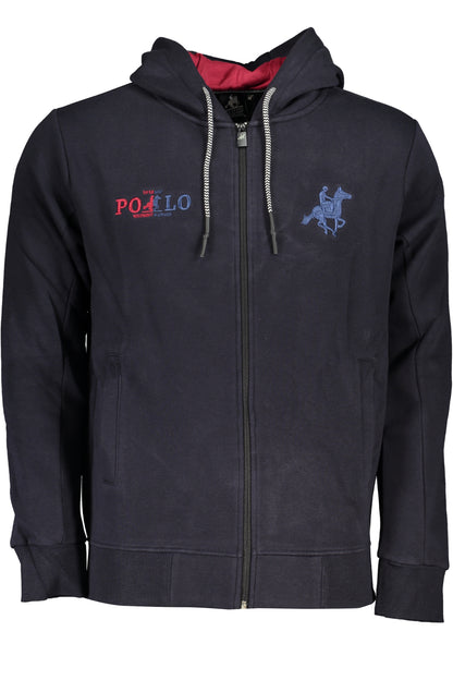 U.S. GRAND POLO FELPA CON ZIP UOMO BLU""