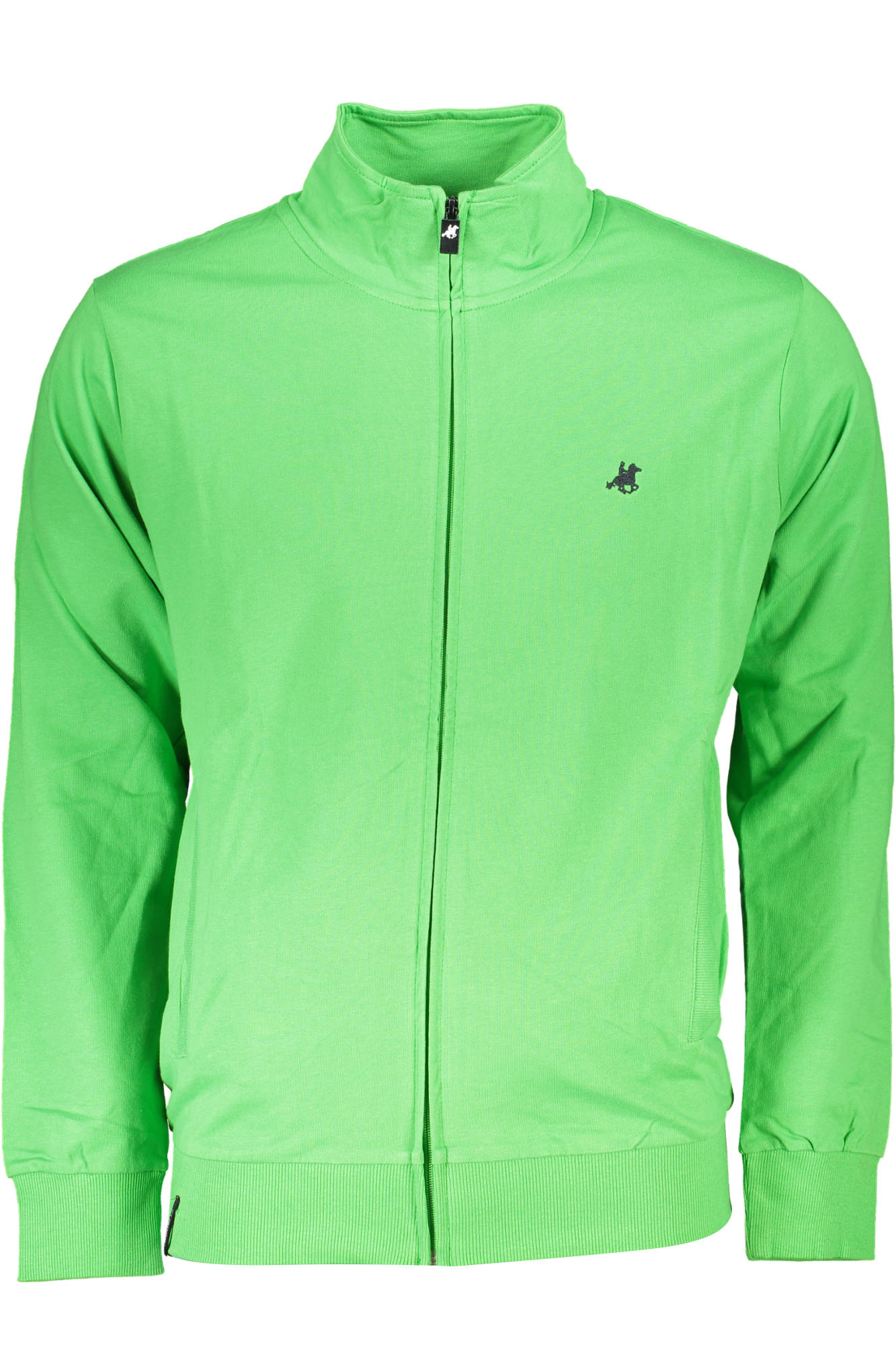 U.S. GRAND POLO FELPA CON ZIP UOMO VERDE