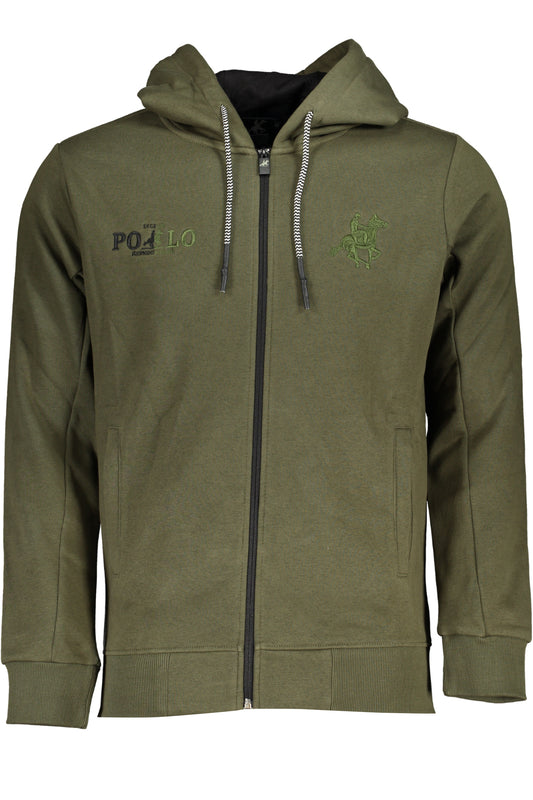 U.S. Grand Polo Felpa Con Zip Uomo Verde""