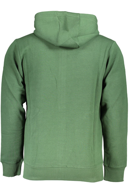 U.S. GRAND POLO FELPA CON ZIP UOMO VERDE""