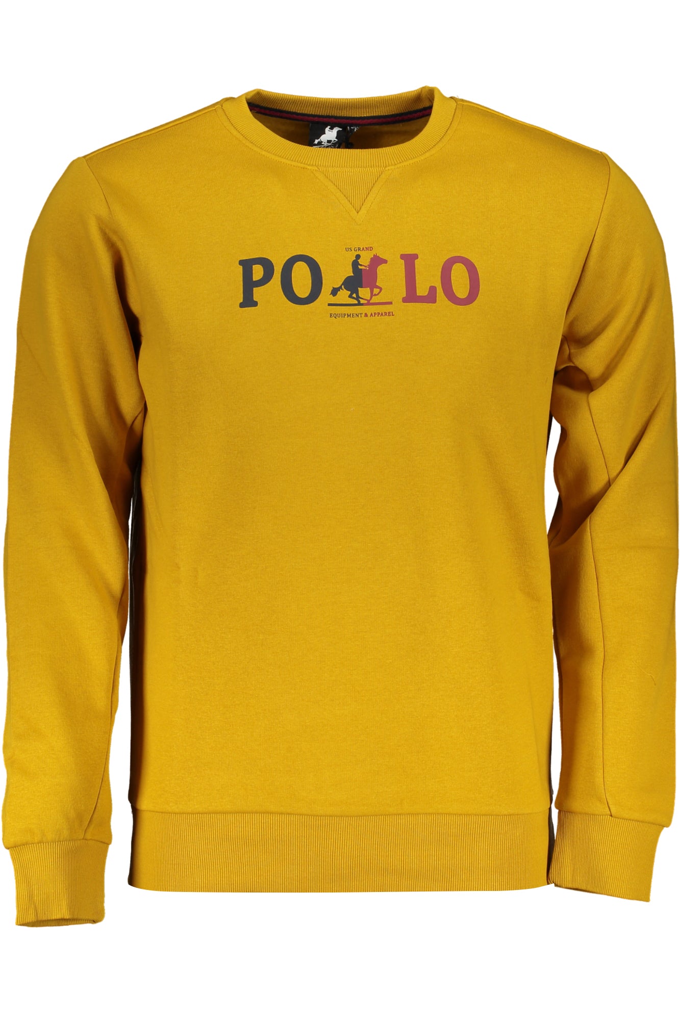 U.S. GRAND POLO FELPA SENZA ZIP UOMO GIALLO""