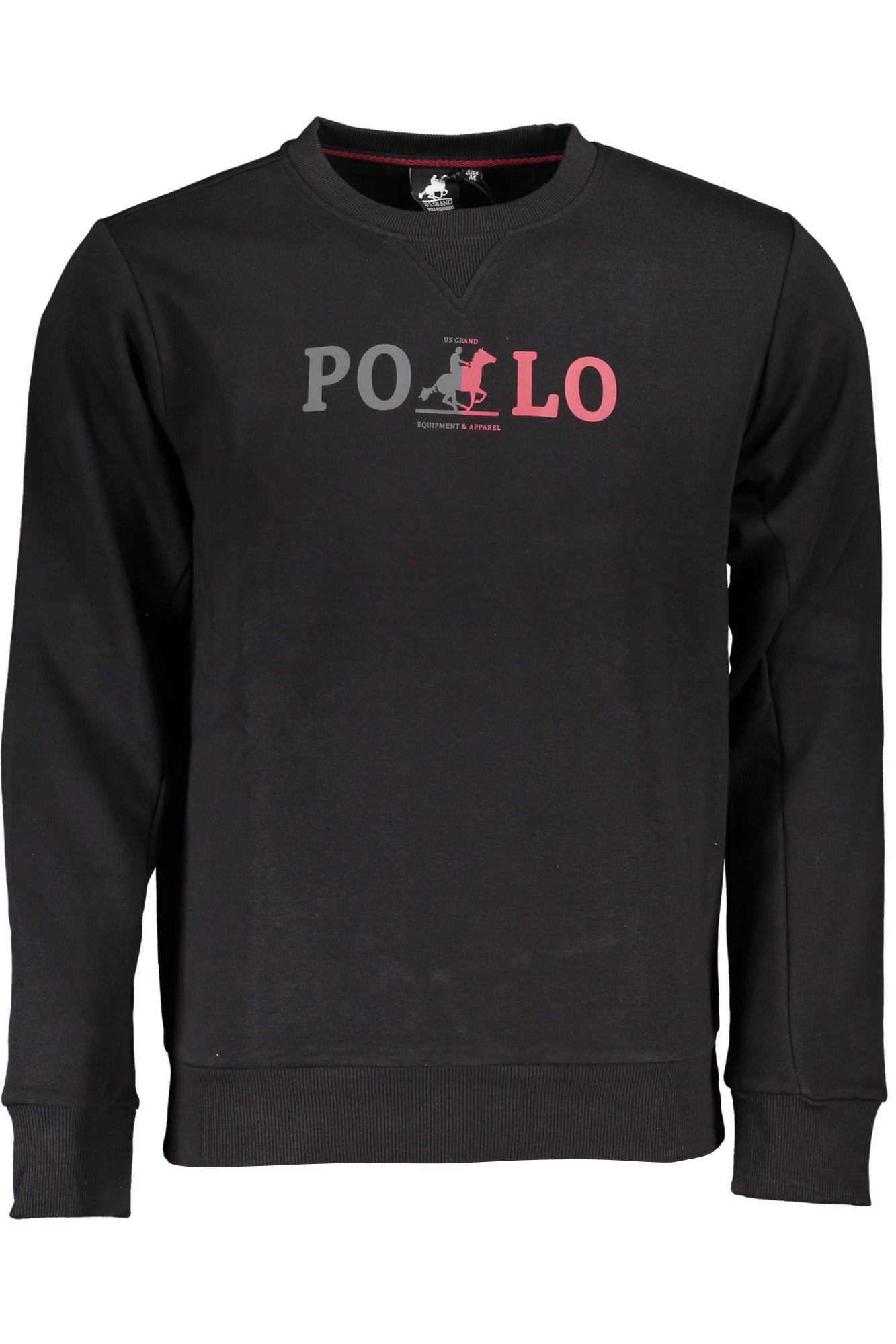 U.S. GRAND POLO FELPA SENZA ZIP UOMO NERO""