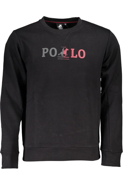 U.S. GRAND POLO FELPA SENZA ZIP UOMO NERO""