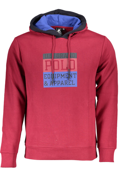 U.S. GRAND POLO FELPA SENZA ZIP UOMO ROSSO""