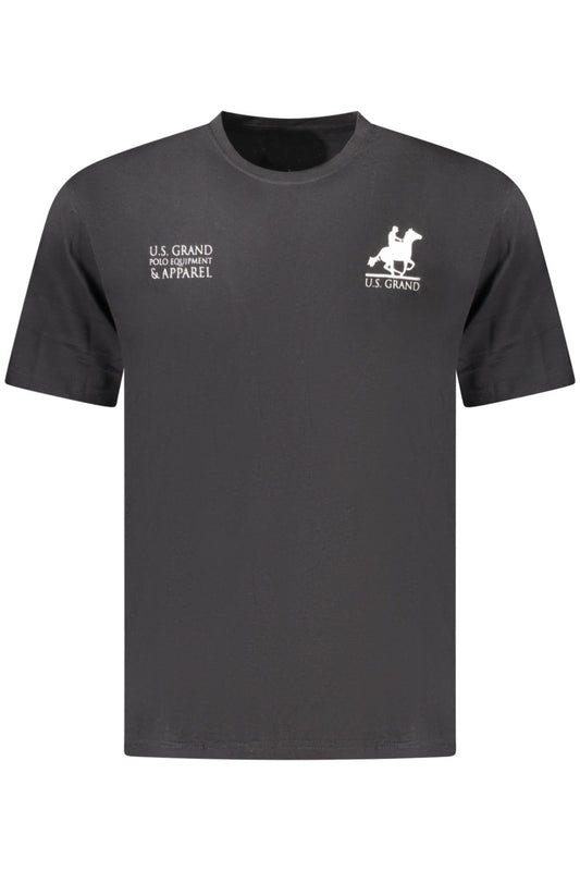 U.S. GRAND T-SHIRT MANICHE CORTE UOMO NERO