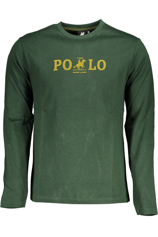 U.S. GRAND POLO T-SHIRT MANICHE LUNGHE UOMO VERDE