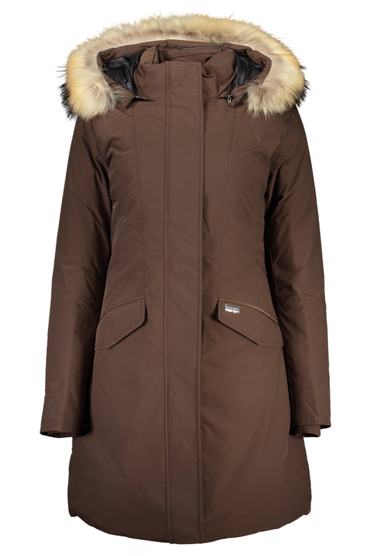 WOOLRICH GIUBBOTTO DONNA MARRONE""